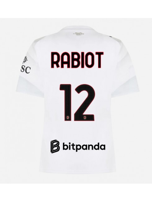 AC Milan Adrien Rabiot #12 Replika Borta Kläder Dam 2026-27 Kortärmad AC Milan Adrien Rabiot #12 Replika Borta Kläder Dam 2026-27 Kortärmad